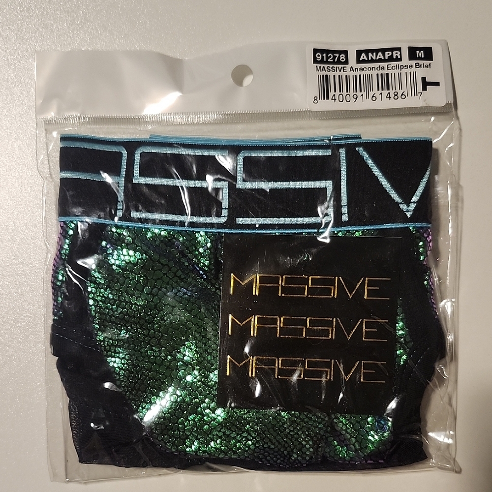 Andrew Christian Men's Iridescent Black Briefs - Picture 4 of 4